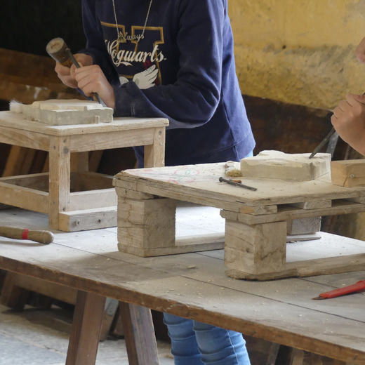 Atelier jeune public - Sculpture sur pierre